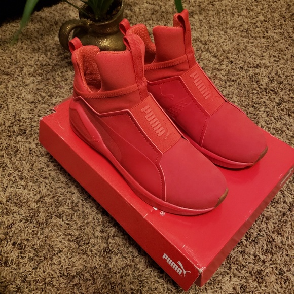 Puma Shoes - Fierce high risk red puma sneakers